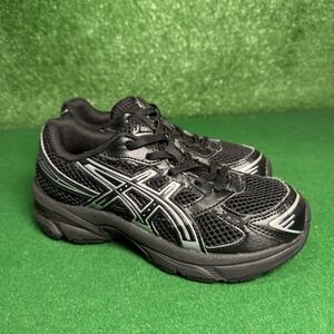 Asics Gel-1130 Black Silver Athletic Sneakers 1204A170 US 2